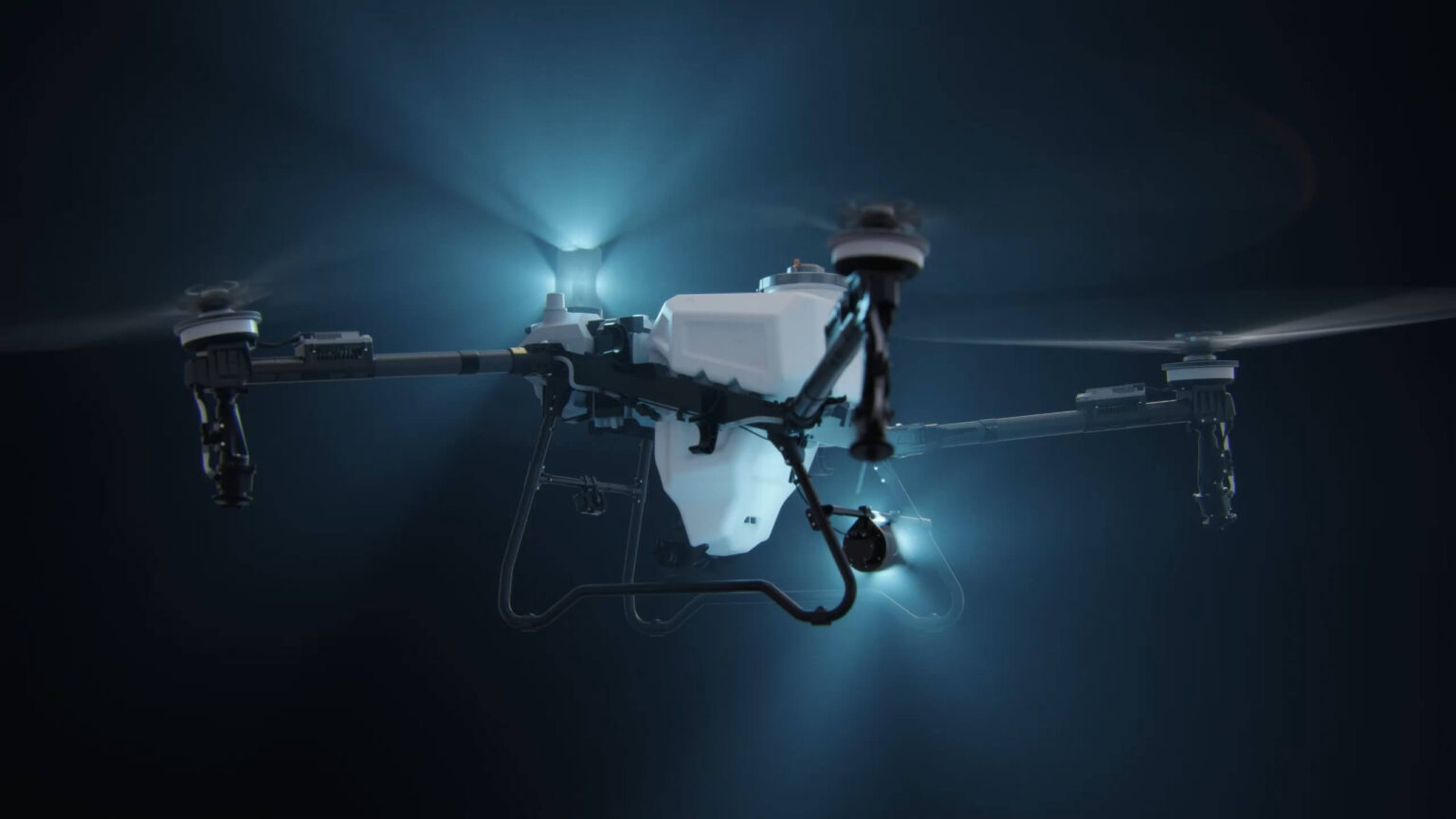 Official DJI visual of the T70P radar and vision sensing system.